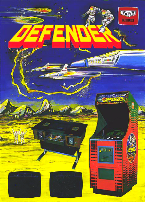 Defender (Red label) Arcade Game Cover
